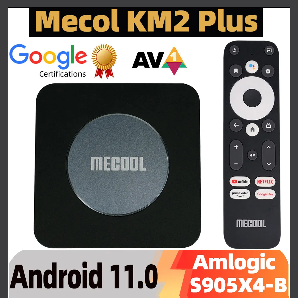 MecoolKM2Plus4KATVSmartTVBoxAmlogicS905X4Android11TVBox