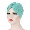 Women Hat Pleated Turban Muslim Chemo Cap Underscarf Headwear Headwrap Bonnet Covers Hair Bandanas Head Scarf Beanie India Caps 4