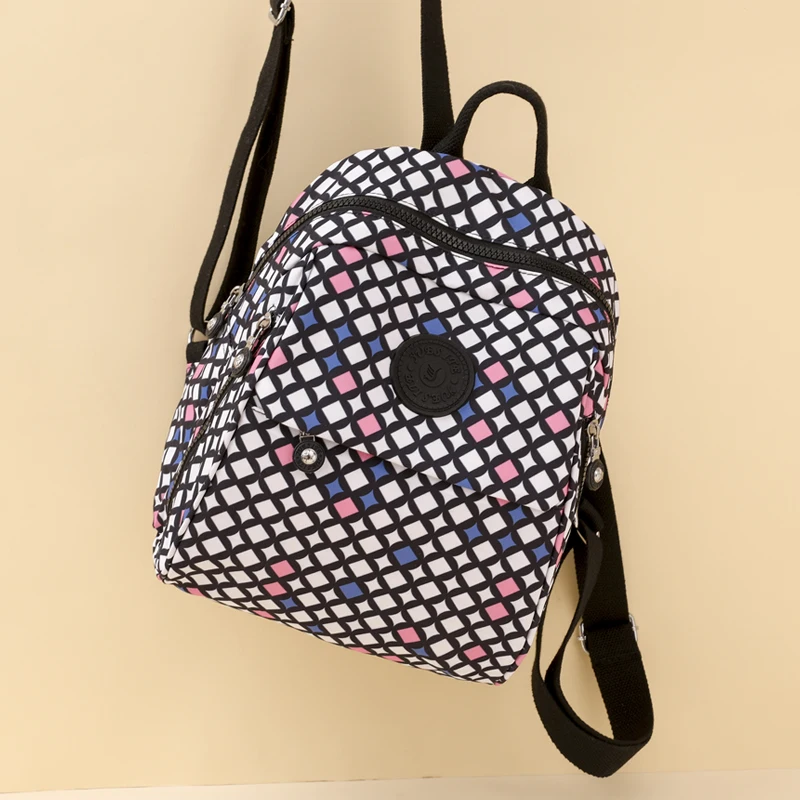 Fashion Flower Pattern Waterproof Oxford Women Backpack High Quality School Bag for Girls Large Capacity Travel Bags Bagpack