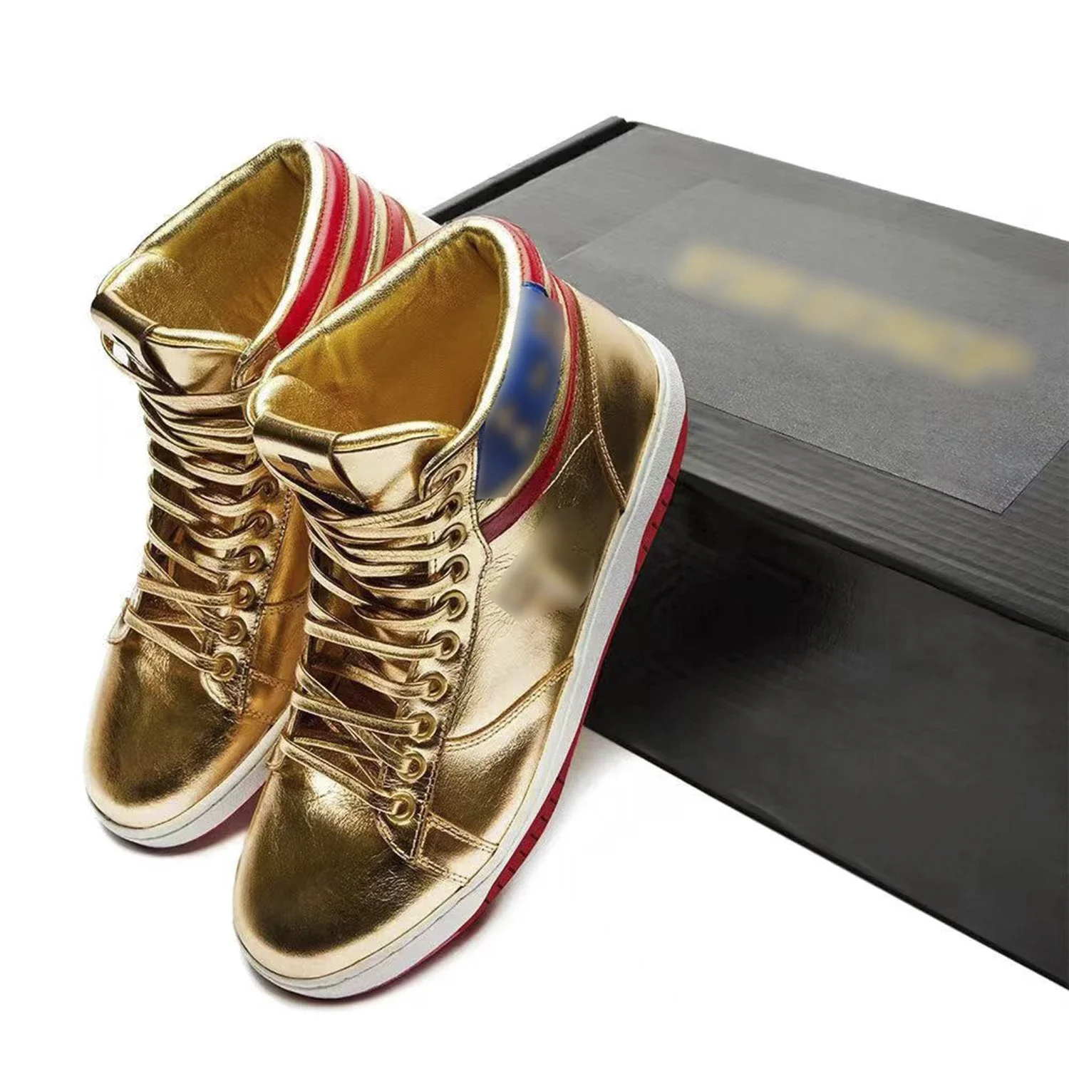 Big Size 47 48 Gold Trump Shoes 2024 MAGA Never Surrender Sneakers Sneaker Gym Basketball Shoe Men's Casual Boots Road Sneakers