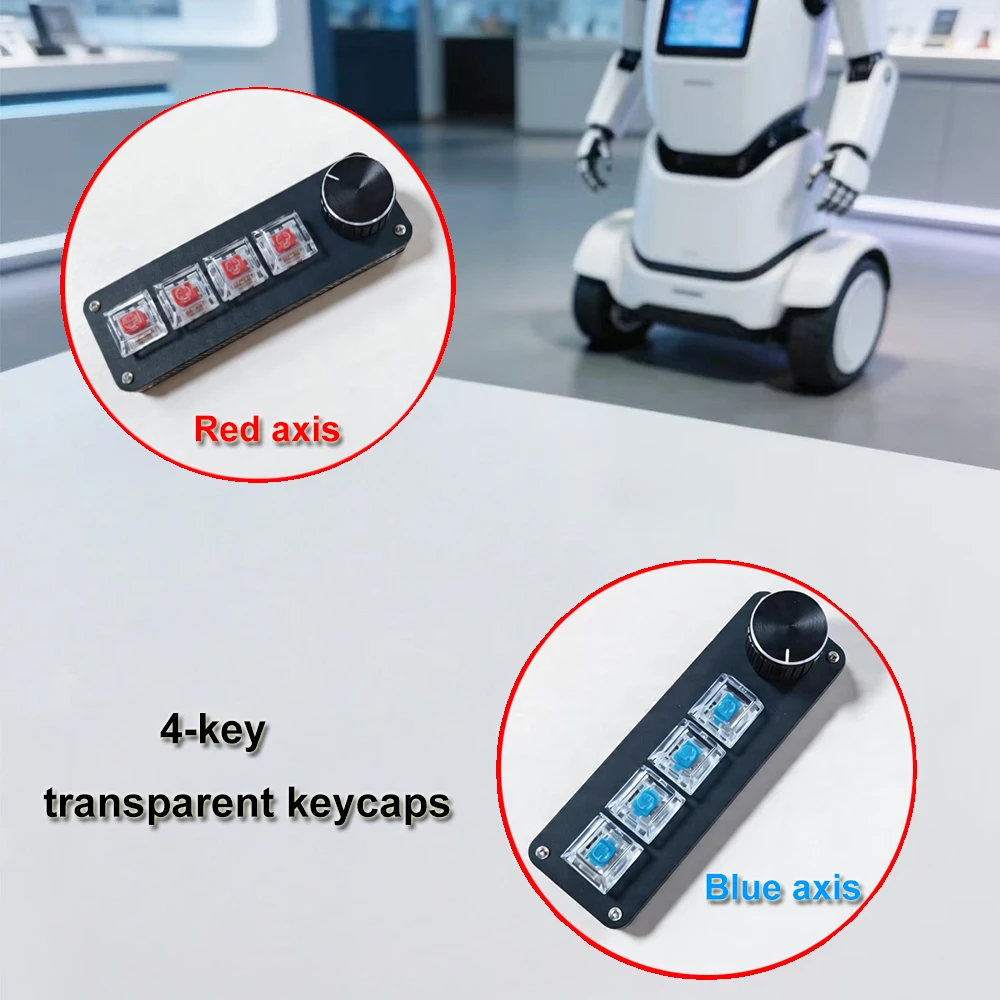 Multi-Functional 4-Key Editing Keyboard for Versatile Applications