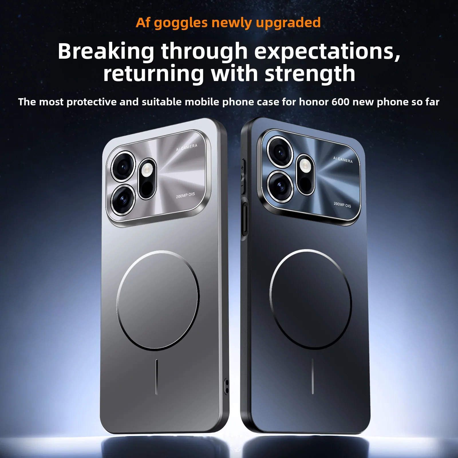 Premium Ultra-Thin Magnetic Frosted Lens Shockproof Case - Stylish Full Coverage Protection