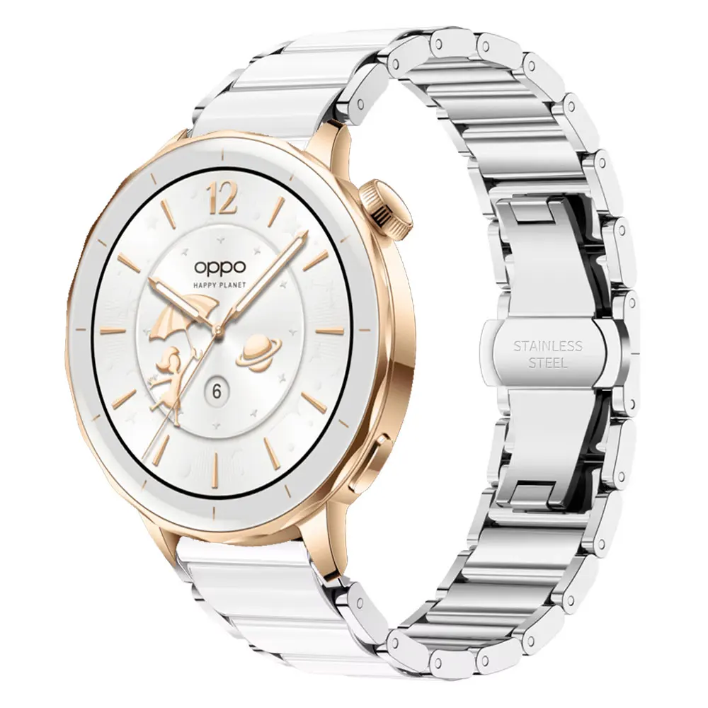 18mm Ceramic Strap with Butterfly Buckle Wristband
