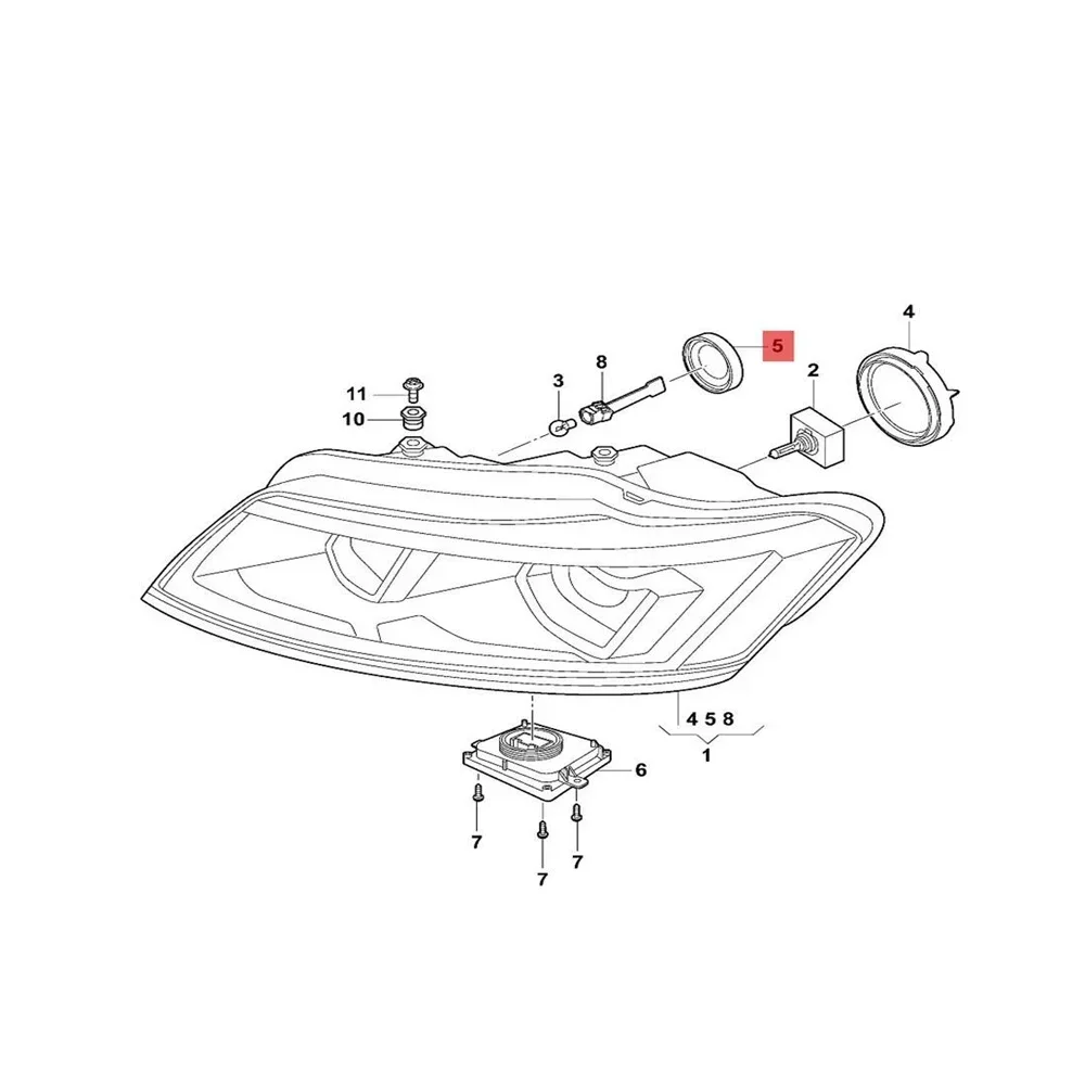 Capuchon Anti-poussière Pour Phare De Phare LED 89072961 Pour Peugeot
