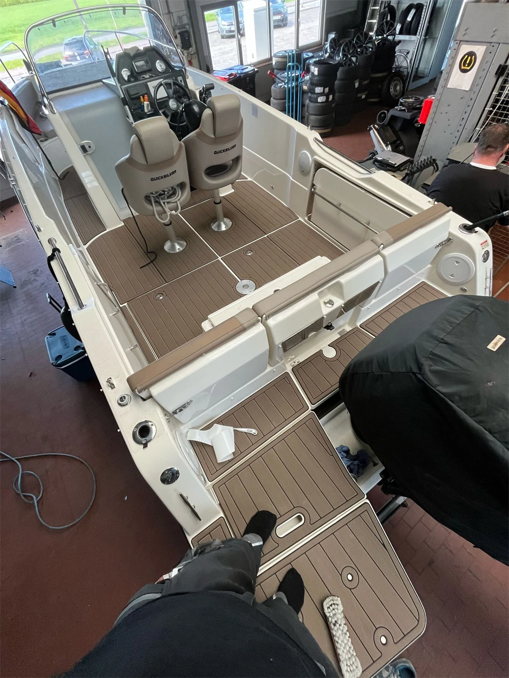 2015 Regal 1900 ES Swim Platform Cockpit Boat EVA Faux Foam Teak Deck