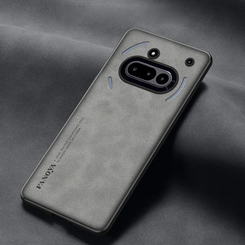 Sleek Shockproof Matte Leather Case - Soft Back Cover Protector