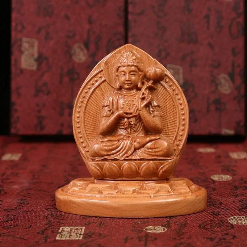 

Бодхисаттва красное дерево лошадь покровитель Benmingfo автомобильные аксессуары китайские традиционные талисманы Твердые искусственные