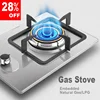 4.2 KW Built-in Single-burner Dual-use Gas Stove Natural Liquefied Desktop Fire Stainless Steel Panel Gas Cooker for Kitchen 1