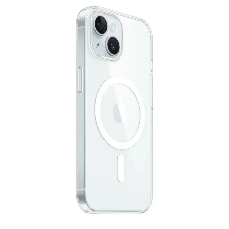 For Magesafe Magnetic Transparent Wireless Charge Case For iPhone 11 12 13 14 15 Pro Max Plus Mini X 7 8 SE Shockproof PC Cover