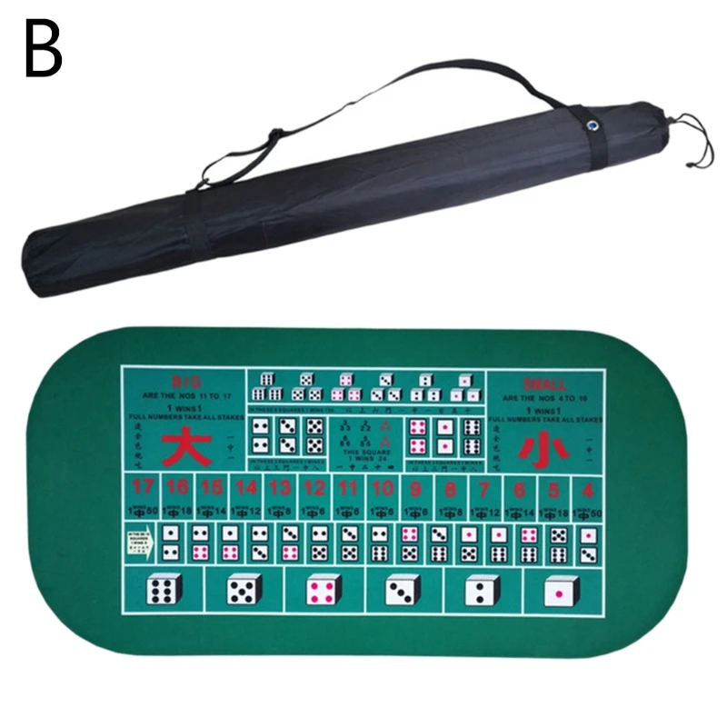 Blackjack Baccarat Dice Roulette Durable Rubber Home Gaming Poker Jack Roulette Betting Mat Rubber Gambling Gaming Pad