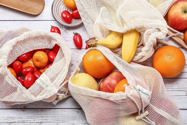 Borsa In Rete Riutilizzabile Borse Rete Frutta E Verdura