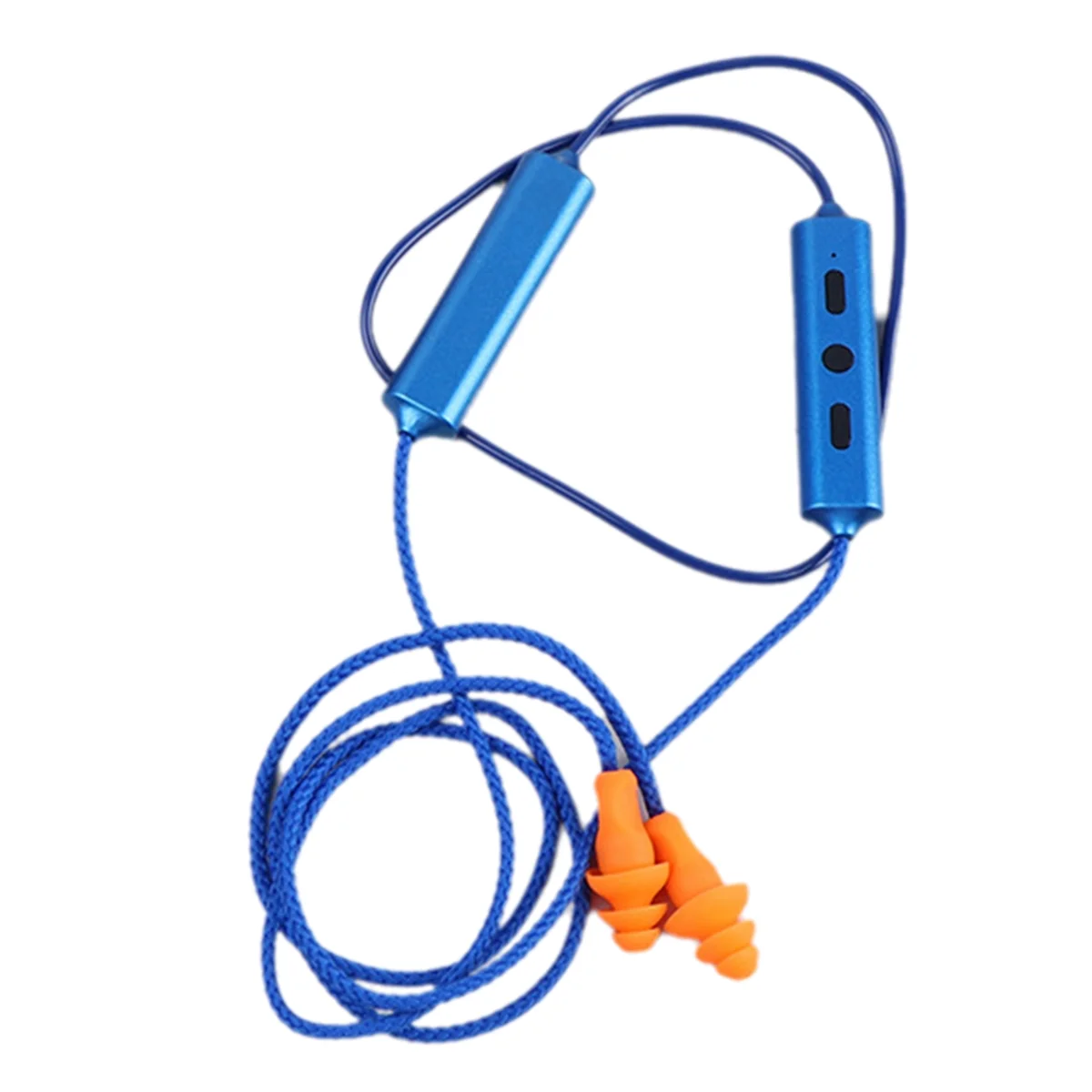 Enhanced Noise-Cancelling Bluetooth Ear Plugs for Work and Noisy Environments - Blue