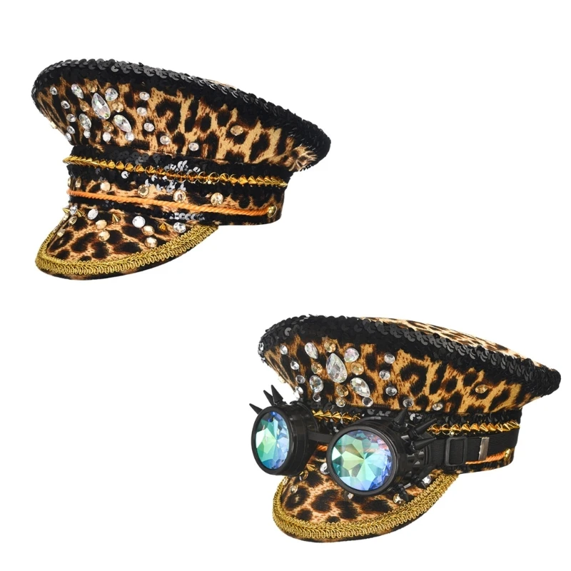 

New Woman Wedding Ceremony Hat Bride Hat Officer Hat Stage Performances Military Cap