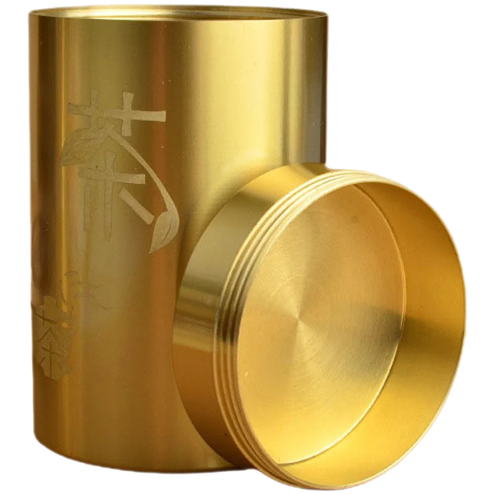 

Brass Tea Canister Kitchen Storage Container Brass Tea Container Travel Tea Canister