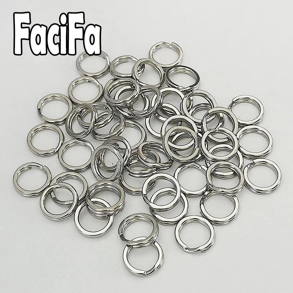 Jigeecarp 30pcs Stainless Steel Fishing Lures Oval Split Rings Bent Head  Fast Snap Clips Fishing Tackle