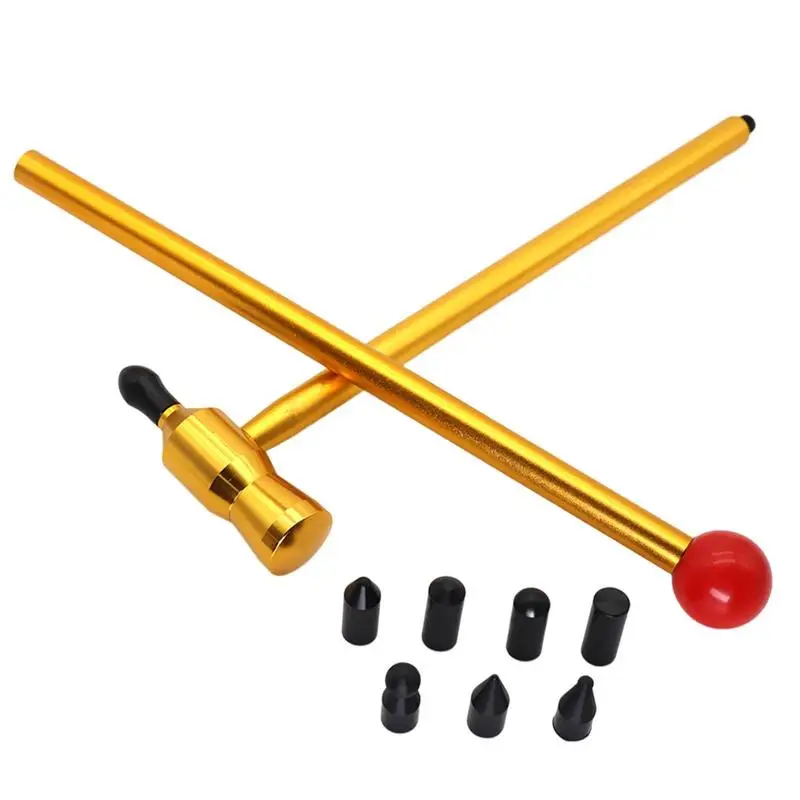 

Rubber Hammer For Dents Dent Repair Puller Tool Kits T-bar Dent Puller With 7pcs Heads Tap For Automobile Body Motor