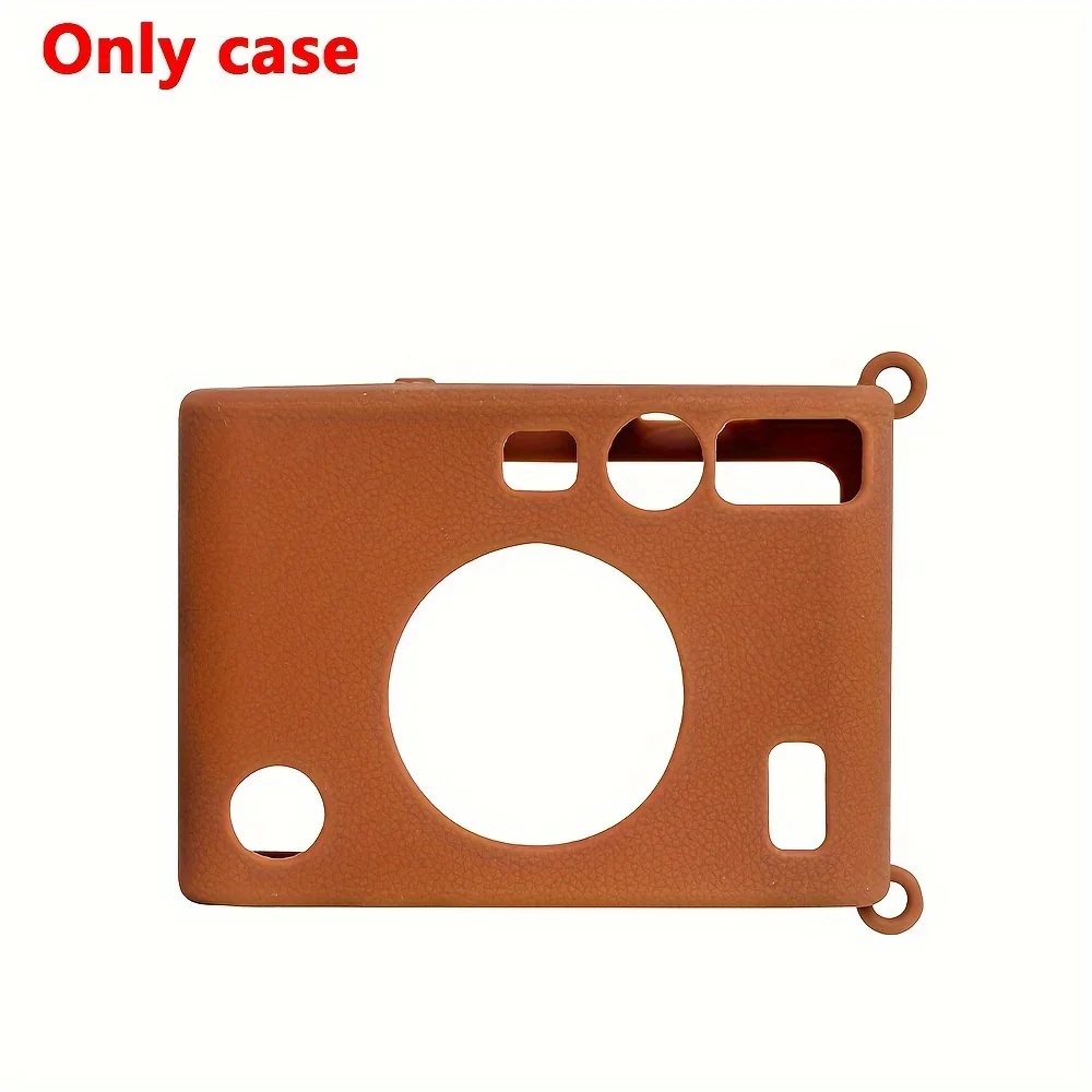 1 camera silicone protective cover, suitable for instax miniEVO camera, wear-resistant and drop-resistant (camera not included)