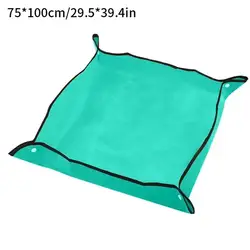 Waterproof Foldable Gardening and Transplanting Mat - Thickened Square Design for Easy Potting and Plant Care (75x100cm)