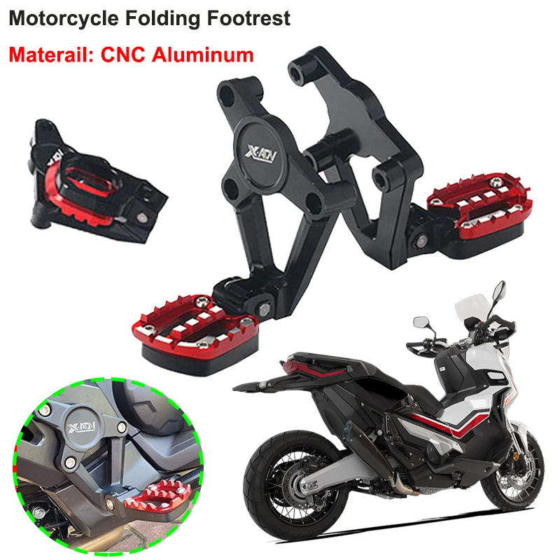 Fit For Honda Xadv 750 X Adv 750 17 Motorcycle Folding Foot Peg Pedal Passenger Rearsets Rear Foot Stand Rearset Footrest Aliexpress