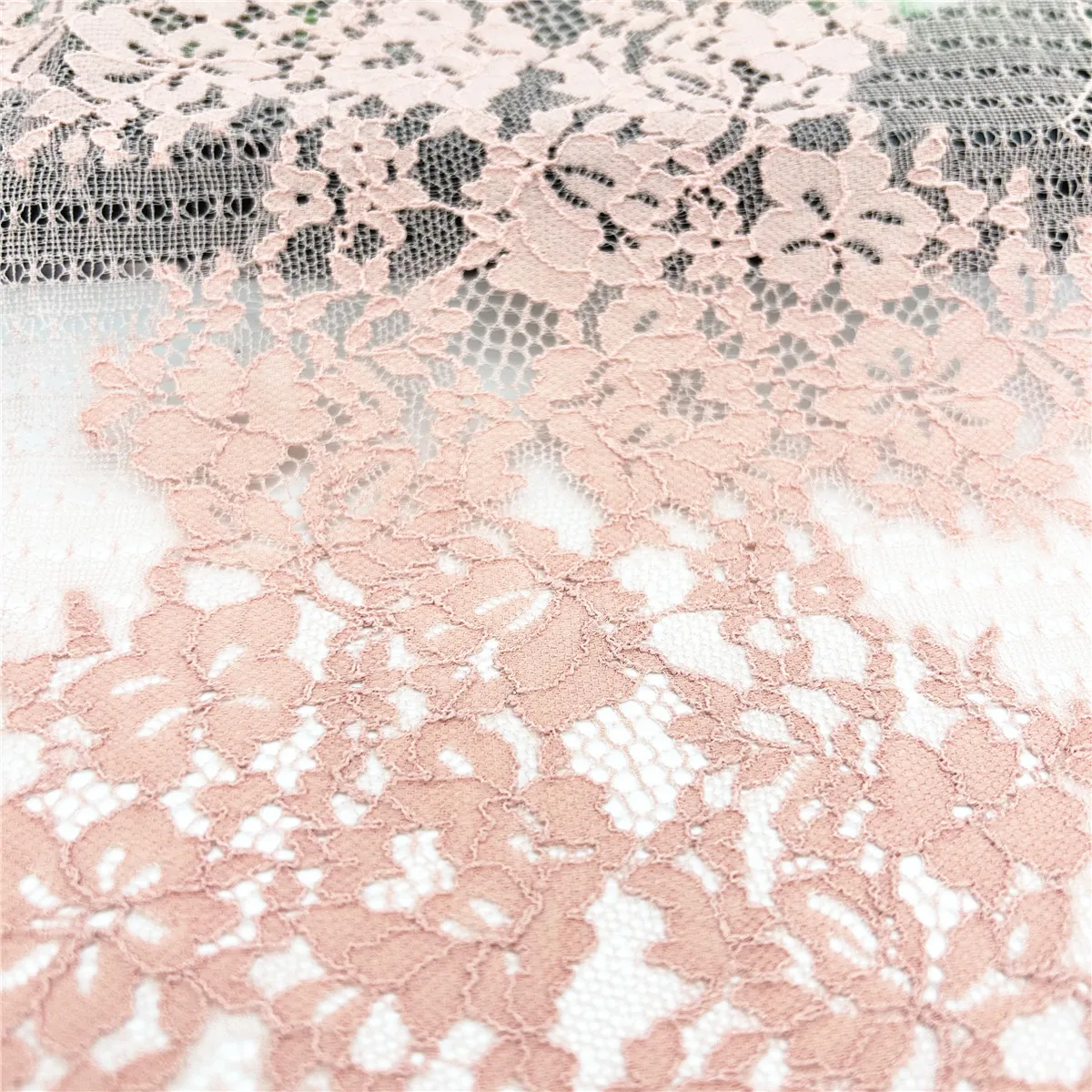 3y/lot Width 22cm Apricot Elastic Stretch Lace Trim 4