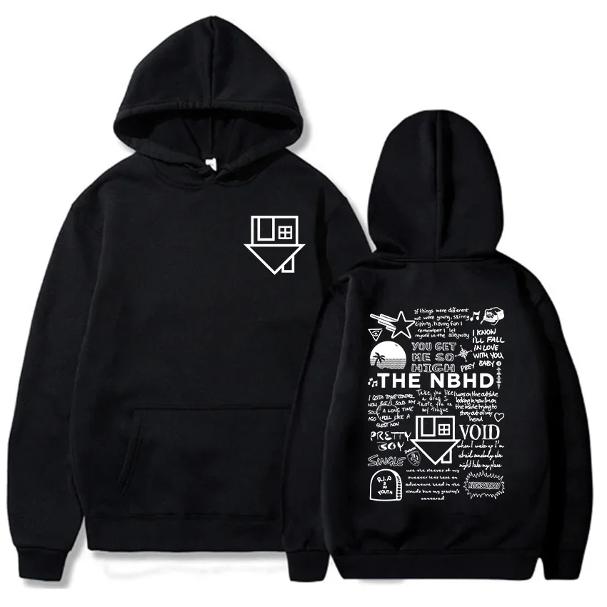Streetwear Unisex Hip Hop Graphic Hoodies The Neighborhood NBHD Band Printing Sweatshirts Female Long Sleeve Winter Tops 2