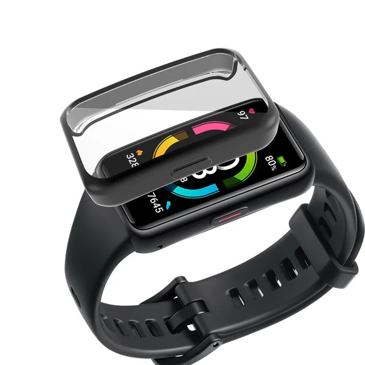 Durable TPU Full Cover Protective Case with Screen Protector for Smart Bands and Watches
