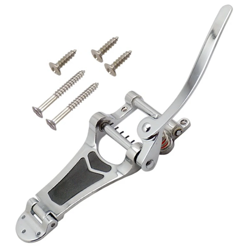 

Аксессуары для гитары Tremolo Bridge Tailpiece, подходит для электрогитары LP Jazz B70 ES 355, лучшее серебро