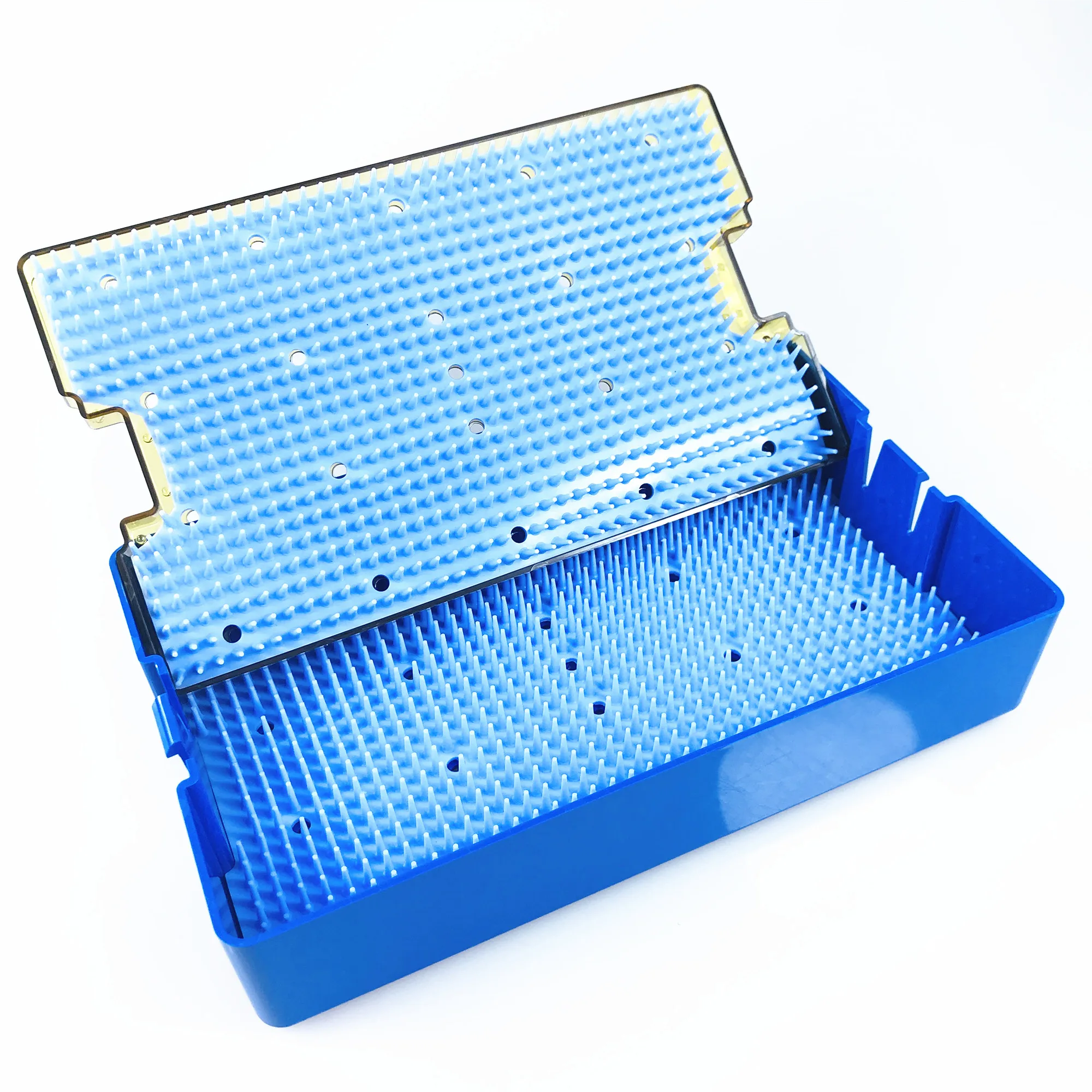 ダブルレベル滅菌トレイを保持するためのボックスケース歯科消毒ボックス楽器オートクレーブ