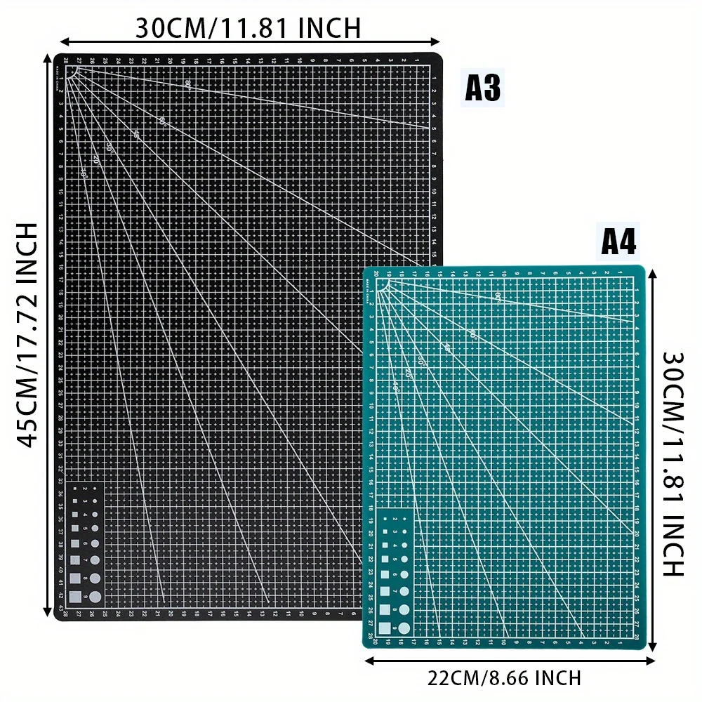 A3 A4 A5 PP Cutting Mat Workbench Patchwork Cut Pad Sewing Manual DIY Knife Engraving Leather Cutter Board Single Side Underlay cutting mat craft cutting tool