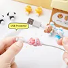 2pcs/set Kawaii Cable Protector Creative Lovely Cartoon Animal Charging Cable Earphone Cable Usb Winder Wire Cord Organizer 4