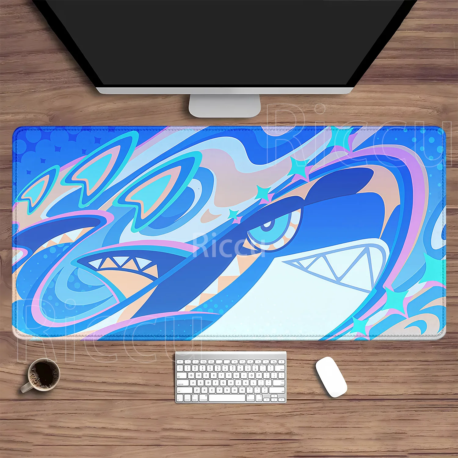 Varesa Columbina Furina Genshin Impact Pattern Gaming Mouse Pad - Large Rubber HD Printed Desk Mat