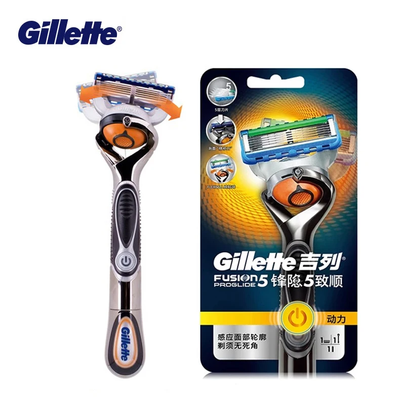 Gillette Fusion Proglide Flexball Power Razor Electric Shaving Razors  Blades Safety Shave Men's Beard Shaver 1 Holder 5 Blade - Razor Blades -  AliExpress