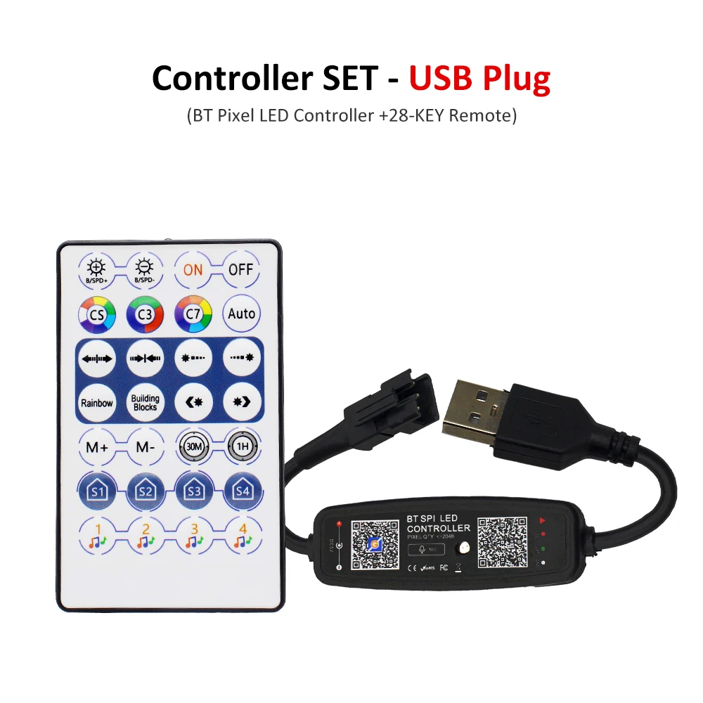 USB SP002E WS2812B WS2811 RGB Llevó El Controlador De