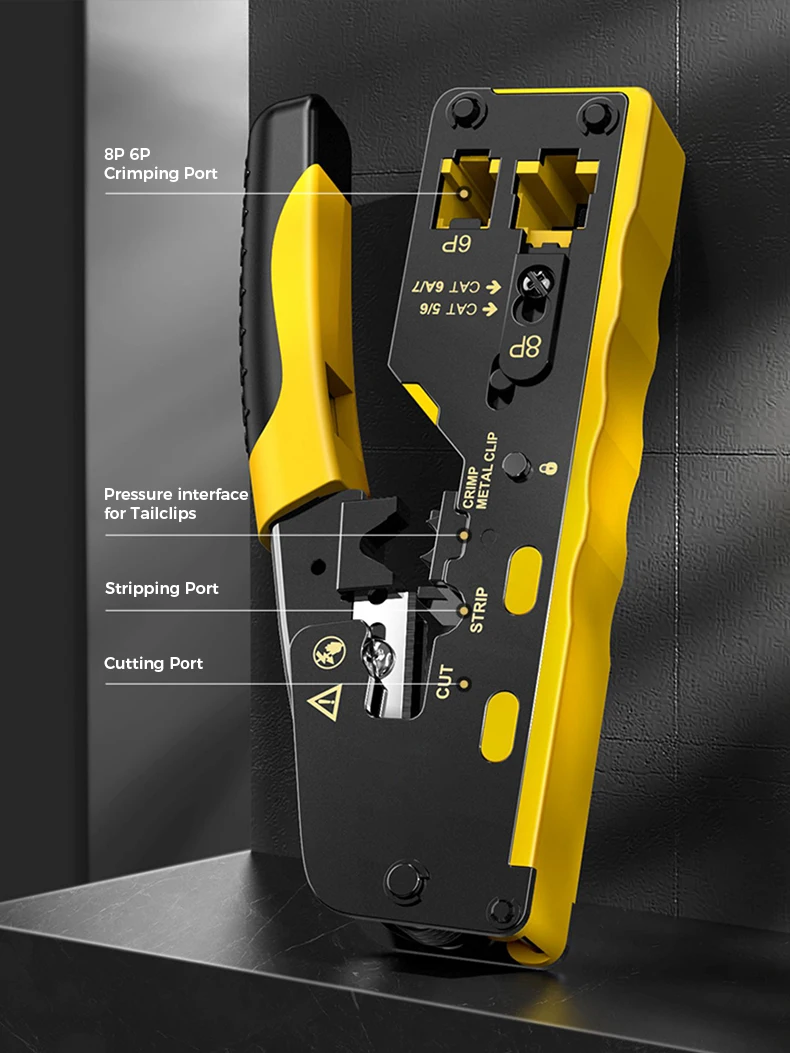 ZoeRax Ethernet Crimping Tool, Wire Cutter, Crimper