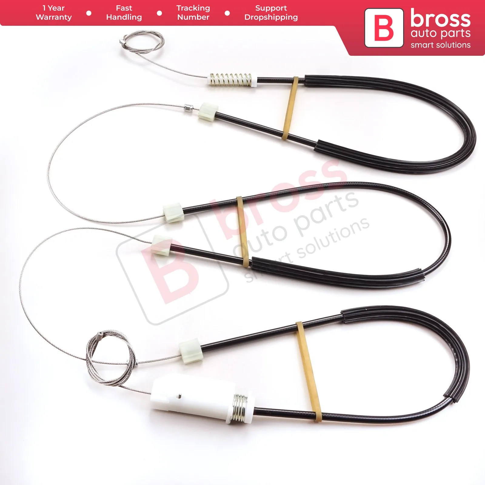 

Bross BWR5124 Electrical Power Window Regulator Set Repair Front Right Passenger Door 8 S0837462 for TT MK3 Coupe Typ 8S 2014-On