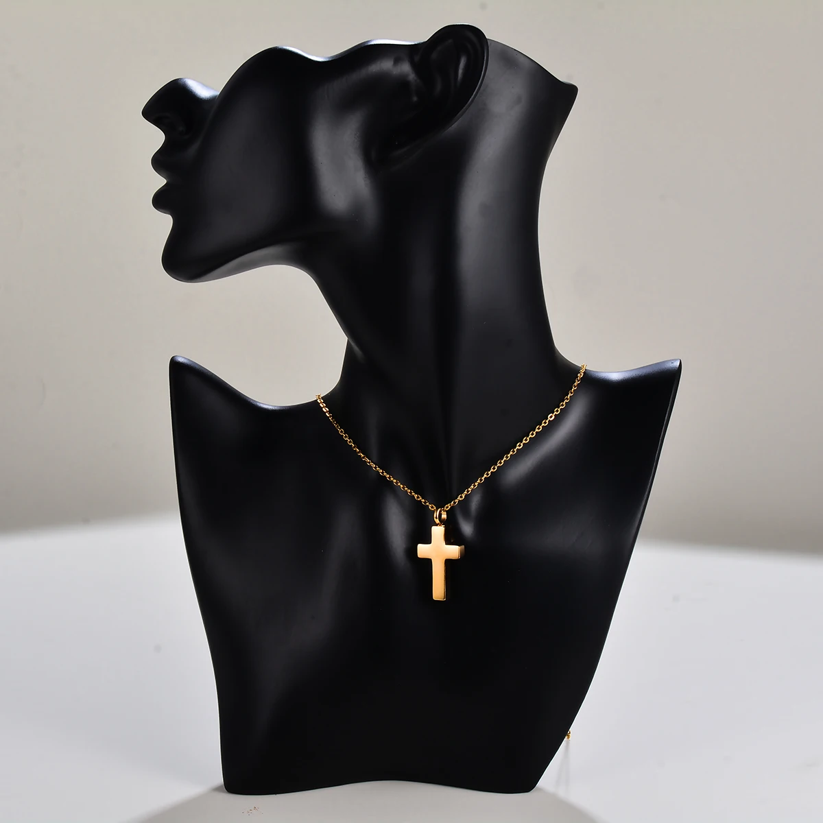 AIWENXI Collana con ciondolo a forma di croce per ceneri per uomini e donne gioielli per cremazione serpente in acciaio inossidabile commemorativo