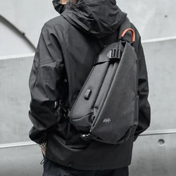 Secure and Stylish Unisex Crossbody Sling Backpack (Dark Gray)
