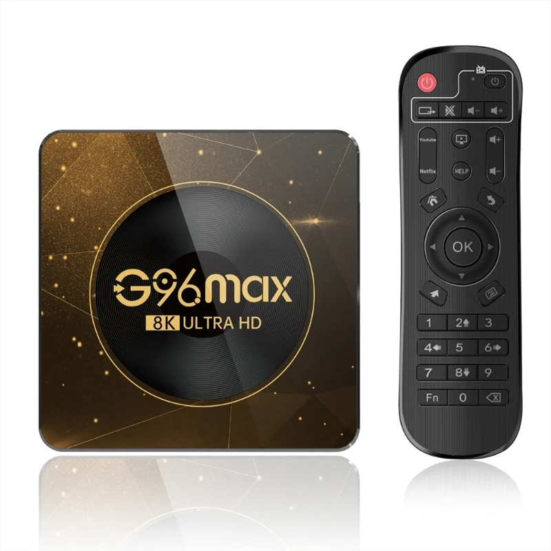 G96max  TV Box Android13.0 Support 8K 2.4G/5G Wifi6 Set-top Box RK3528 Chipset Media Player Kit with Power Adapter