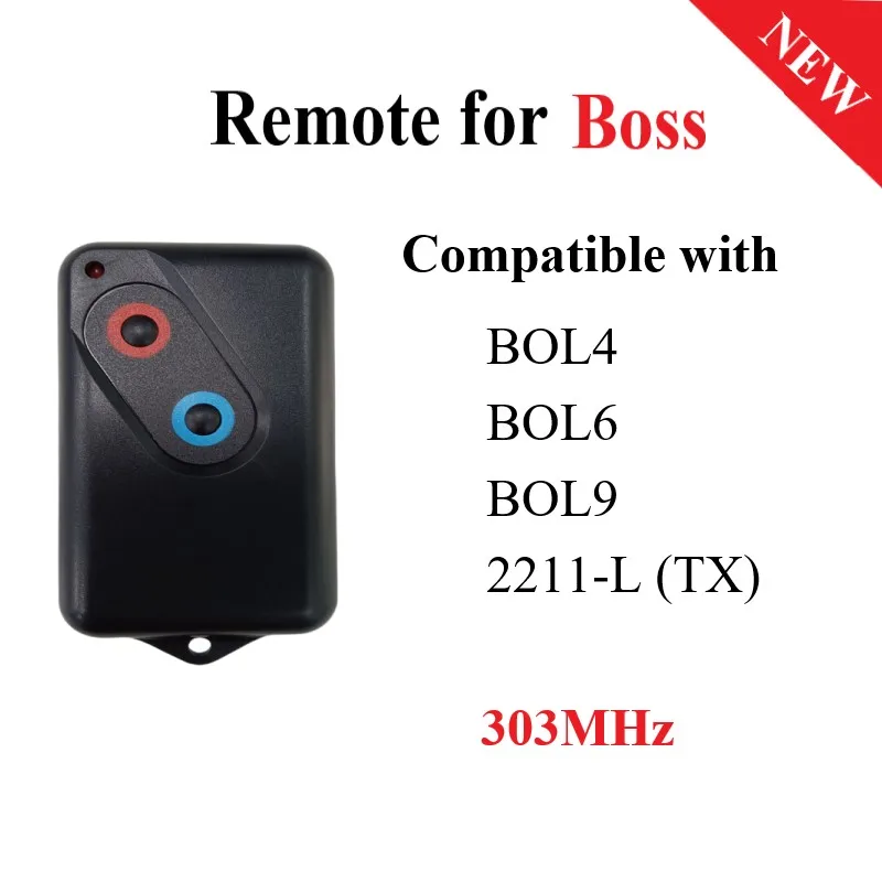 For Boss Steel-Line Guardian Garage Door Remote Control BHT4 2211-L 303mhz replacement 303mhz Rolling Code