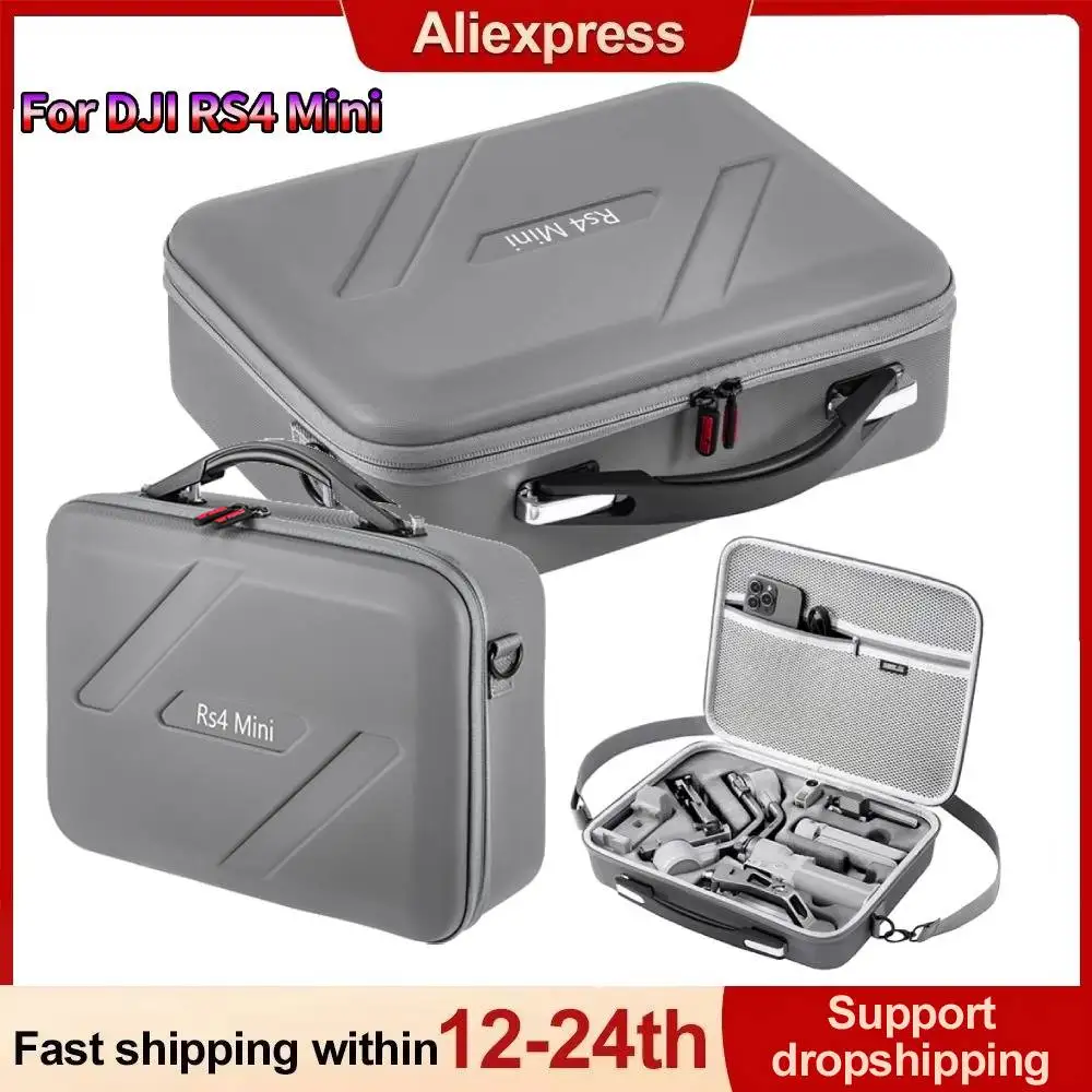 For DJI RS 4 Mini Carrying Case Waterproof Portable Storage Shoulder Bag Travel Case for DJI RS 4 Mini Handheld Gimbal Accessory