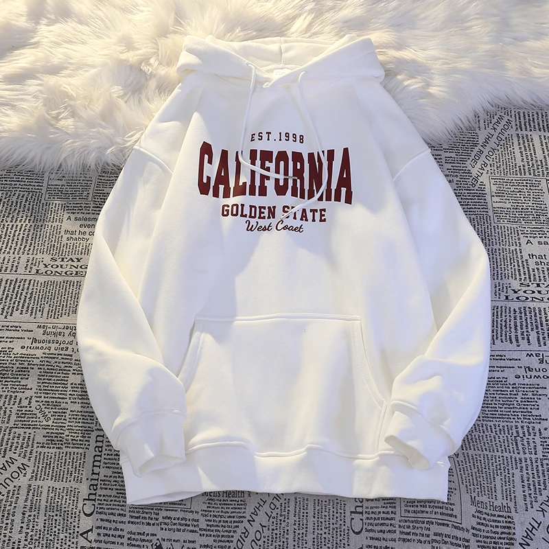 White fleece-lined heavyweight