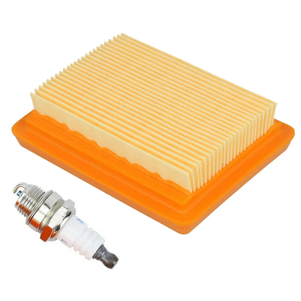 

1pc Air Filter+1pc Spark Plug For Stihl BT120 BT121 FR350 Brushcutter Service Kit Garden Power Tool Replacement Parts