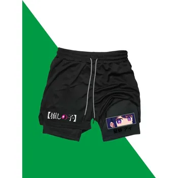 Fitness Shorts for Men 2-in-1 Sports Breathable Performance Shorts Towel Pants Workout Quick-drying Pants Athletic Activewear 1
