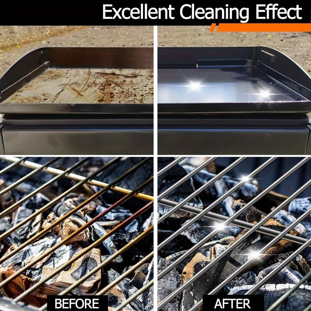 Grill Cleaning Bricks with Handle/Grill Stone/Griddle Stone, 5 Pieces Scrubbing Pumice Stone for Cleaning Blackstone Flat Top BB