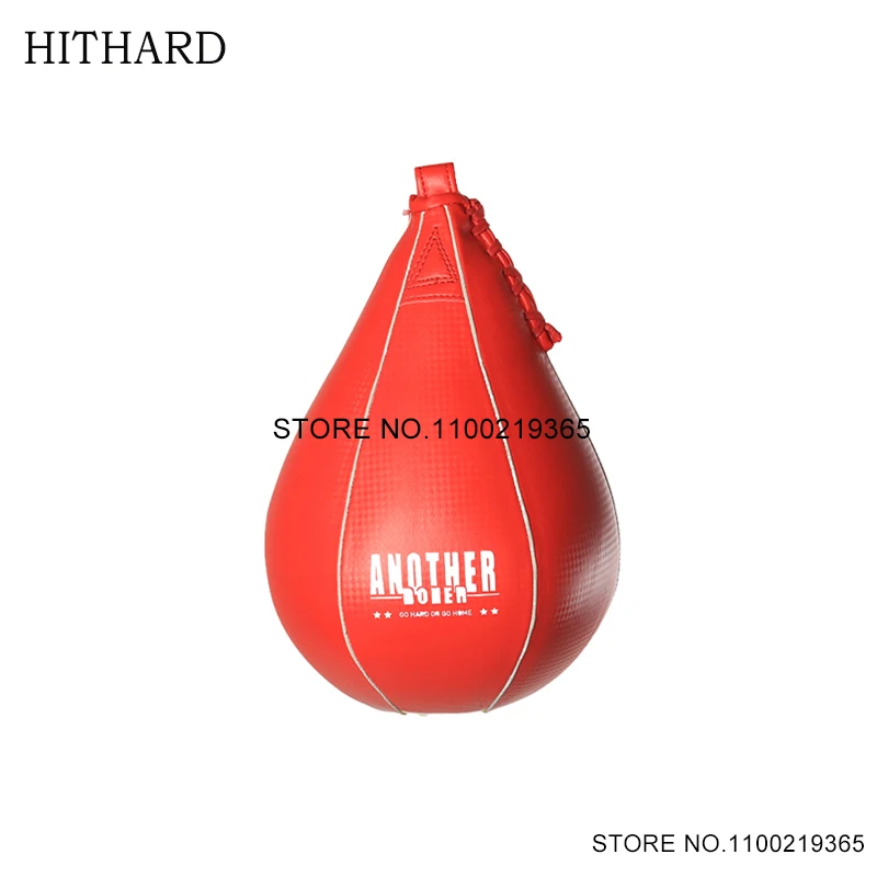 Boxing Pear Speed Ball Swivel Durable Leather Muay Thai Kickboxing Training Speed Ball Reflex MMA Hanging Punching Bag Equipment