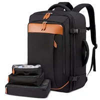 Travel Man Backpack 4 Sets Large Capacity Business Laptop Backpacks with Compartments Multi-functional Waterproof Bag Women 40L 5