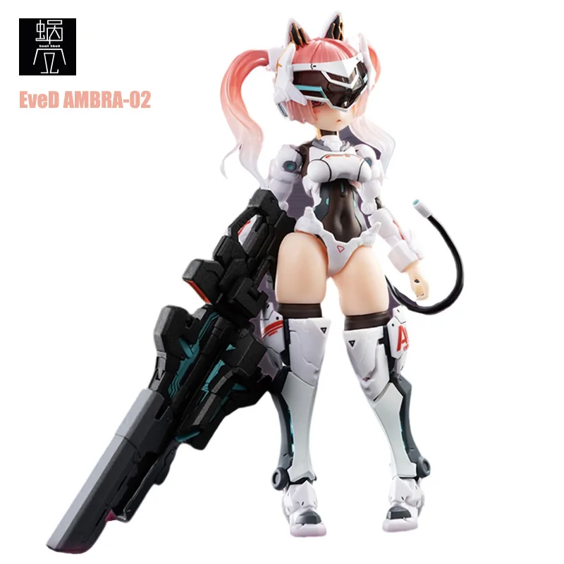 

In Stock Snail Shell 1/12 EveD AMBRA-02 Attck The Cat Ambra Mobile Suit Girl 13.8CM Anime Action Figures Model Collection Toy