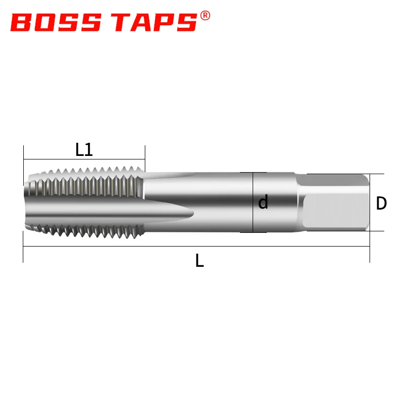 HSSE TIN or Uncoated Pipe Straight Tap PT RC 1/16 1/8 1/4 3/8 1/2 3/4 1 Inch