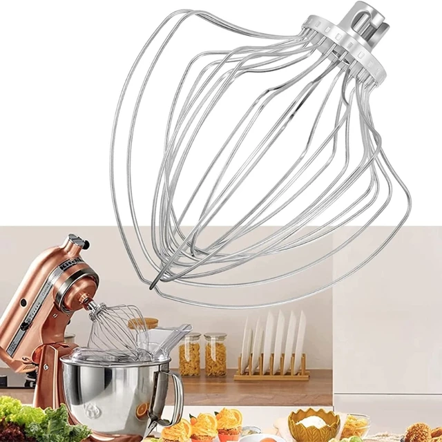 Letaosk 304 Stainless Steel 6 Wire Whip Stand Mixer Attachment Fit For  Kitchenaid K45ww Wp9704329 Ksm150 Ksm160 K45 Ksm90 Ksm100 - Tool Parts -  AliExpress