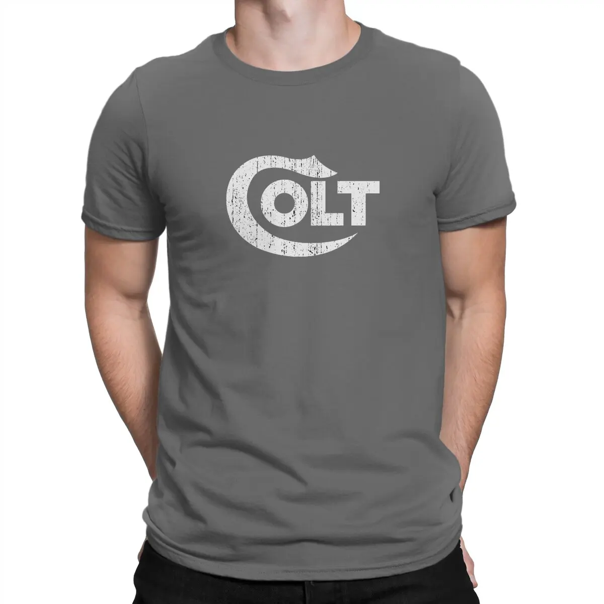 thumbnail image 1 of Camisetas Colt para hombre, armas de fuego, Smith Cool Wesson, vintage, manga corta, cuello redondo, algodón, exclusivas., 1 of 7